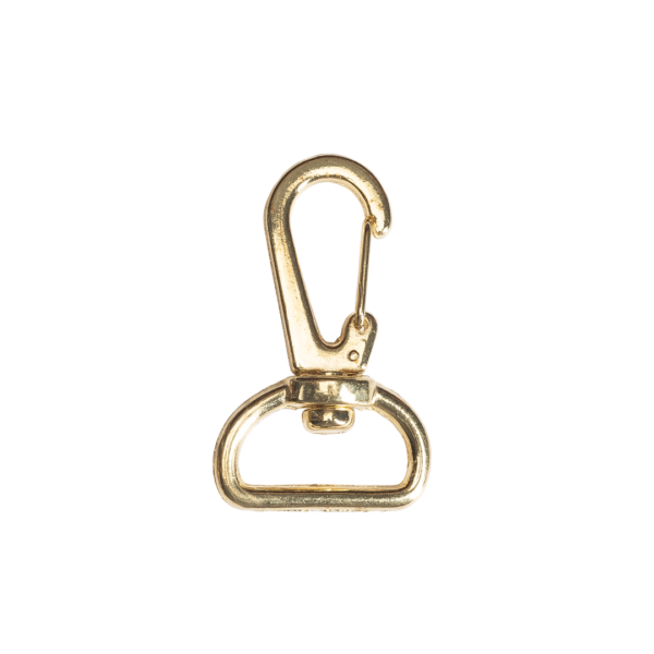 Mosquetón Anzuelo Corto Pase 20mm Dorado
