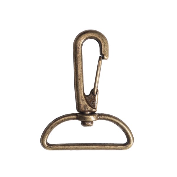 Mosquetón Anzuelo Largo Pase 40mm Bronce Viejo