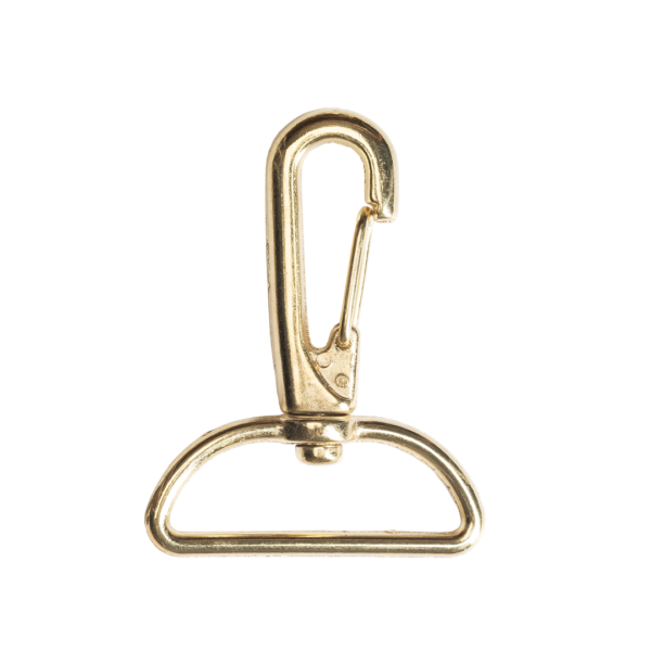 Mosquetón Anzuelo Largo Pase 40mm Dorado