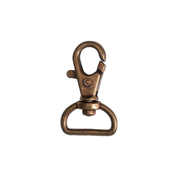Mosquetón Gatillo Pase 20mm Bronce Viejo