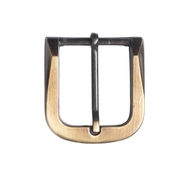 Hebilla Facetada Pase 30mm Bronce Viejo