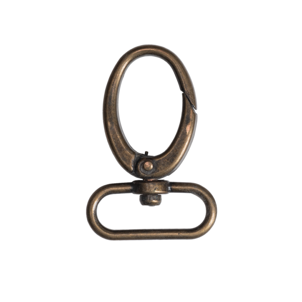 Mosquetón Oval Pase 30mm Bronce Viejo