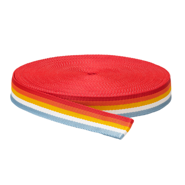 Cinta Canina Pase 40mm Rayada x 25mts (Rollo Cerrado)