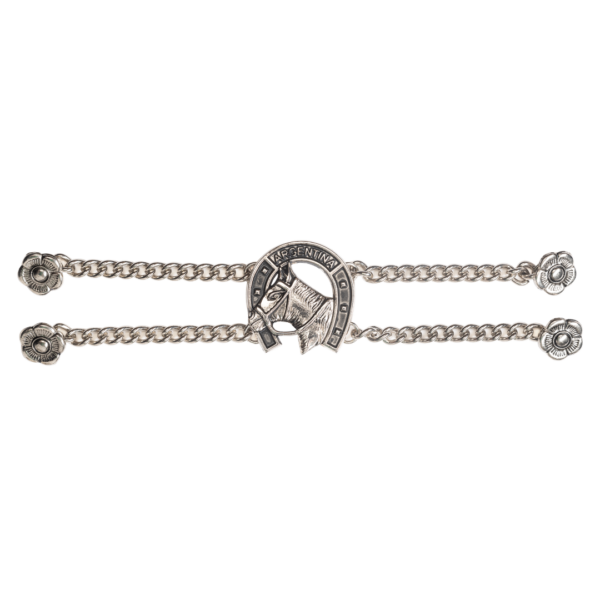 Rastra Dos Cadenas Niquelada Herradura