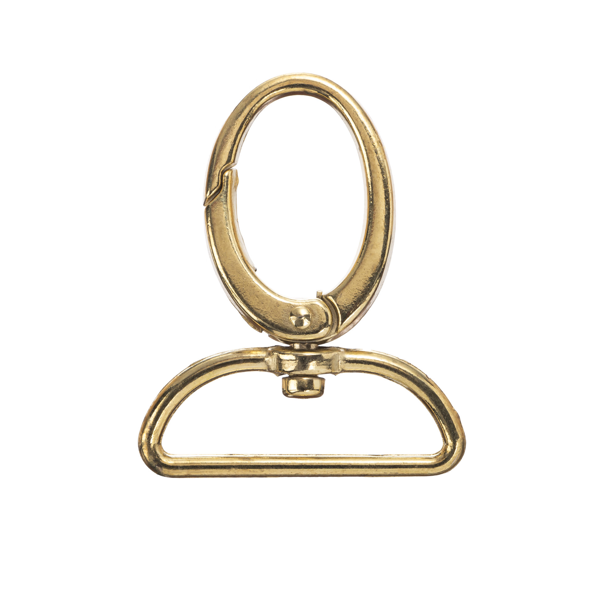 Mosquetón Oval Pase 40mm Dorado