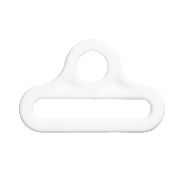 Triángulo Plástico Pase 40mm x 500u Blanco (Bolsa Cerrada)