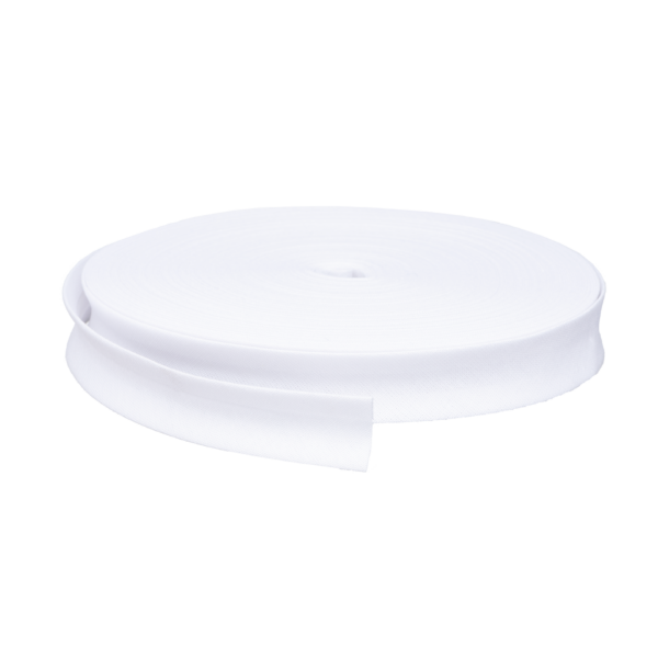 Cinta Al Bies Pase 20mm x 25mts Blanca (Rollo Cerrado)