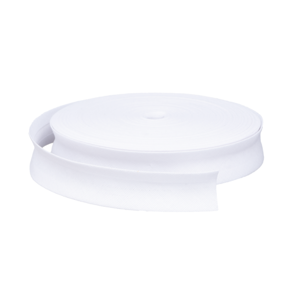 Cinta Al Bies Pase 25mm x 25mts Blanca (Rollo Cerrado)