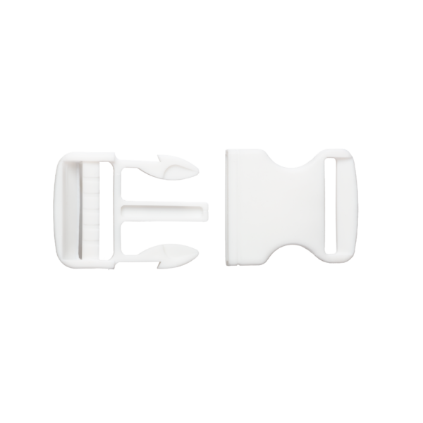 Hebilla Plástica Pase 30mm x 250u Blanca (Bolsa Cerrada)