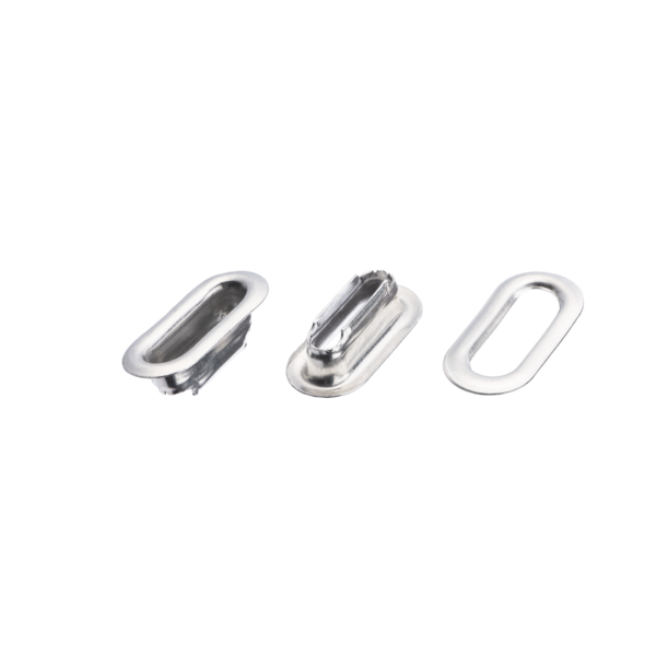 Ojalillo Ovalado Aluminio Pulido Pase 18mm x 1000u (Bolsa Cerrada)