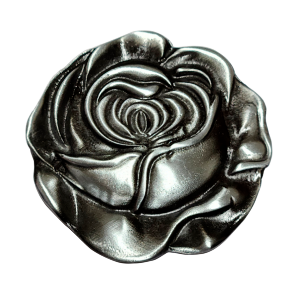 Chapón Cinturón de Dama Pase 40mm x 10u Plata Vieja