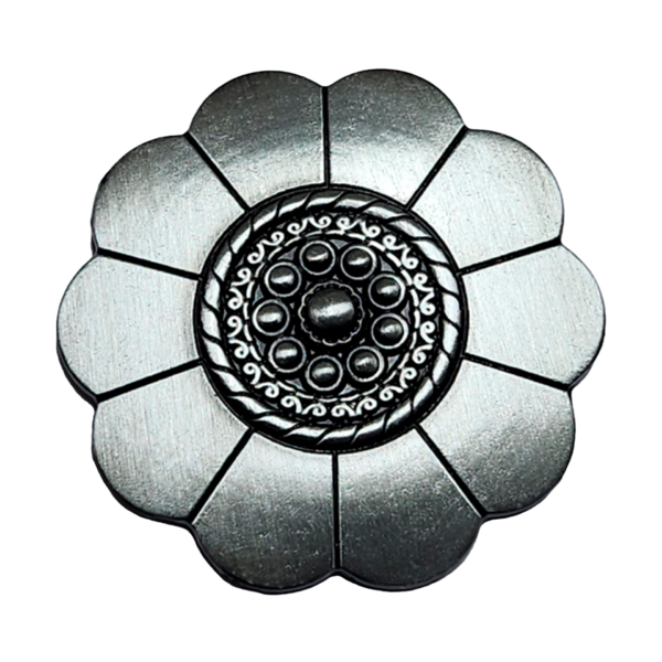 Chapón Cinturón de Dama Pase 40mm x 10u Plata Vieja