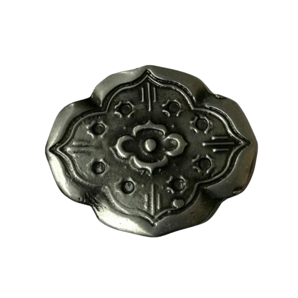 Chapón Cinturón de Dama Pase 40mm x 10u Plata Vieja