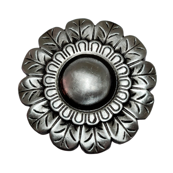 Chapón Cinturón de Dama Pase 40mm x 10u Plata Vieja