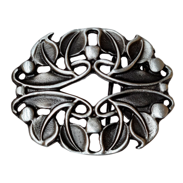 Chapón Cinturón de Dama Pase 40mm x 10u Plata Vieja