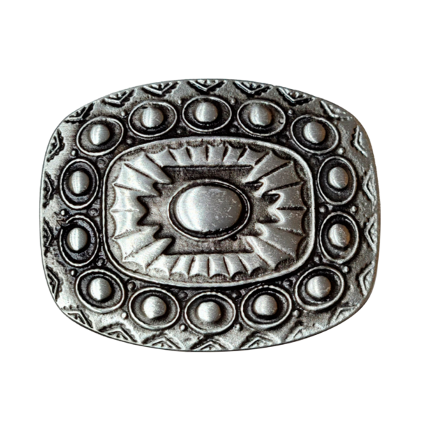 Chapón Cinturón de Dama Pase 40mm x 10u Plata Vieja