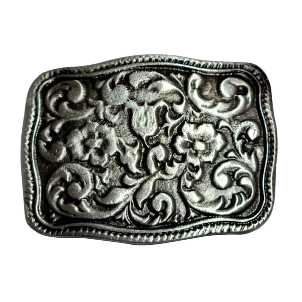Chapón Cinturón de Dama Pase 40mm x 10u Plata Vieja