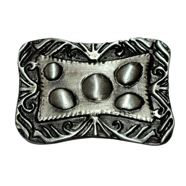 Chapón Cinturón de Dama Pase 40mm x 10u Plata Vieja