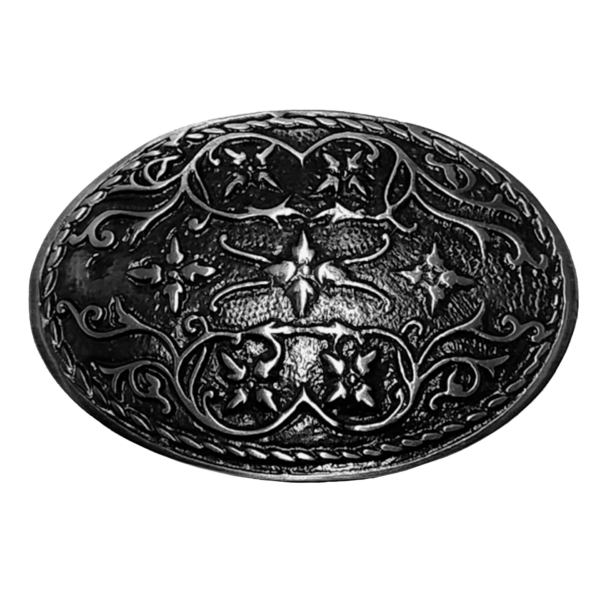 Chapón Cinturón de Dama Pase 40mm x 10u Plata Vieja
