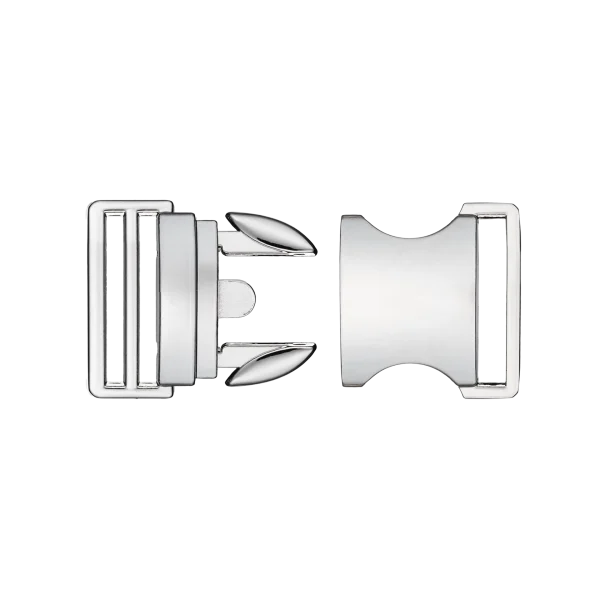 Hebilla Enganche Zamak Pase 30mm Niquelada