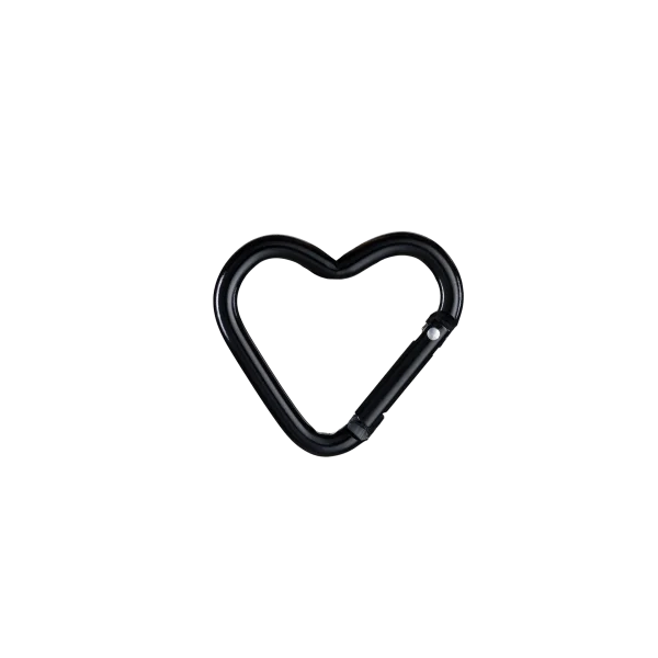 Mosquetón Corazón Negro